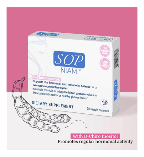 Pcos Sop Niam - Suplemento Alimentar Com D-chiro Inositol, V - Imagem 2
