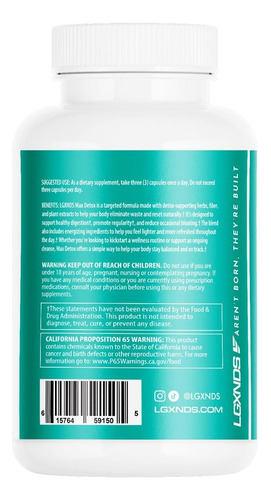 Lgxnds Max Detox Limpeza Corporal Total Makeup Cosmetic - Imagem 3