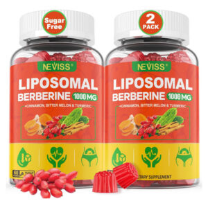 Lipos Berberina Gummies Orgânicos 600mg + Berberina Hcl 400m