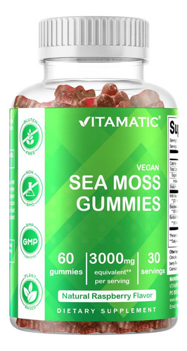 Vitamatic 3 Pack: Gomas De Irish Sea Moss 3000mg, 60 Und - Imagem 5
