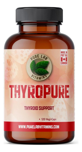 Pure Lab Vitamins - Thyropure 120 Vegi-caps - Suplemento De