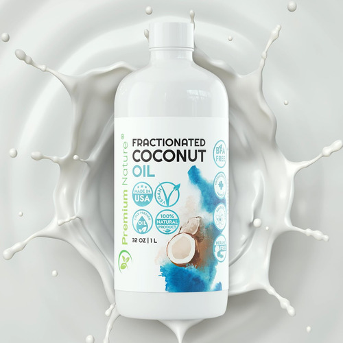Óleo De Coco Fracionado Premium Nature 32 Oz Para Massagem - Imagem 2