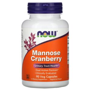 NOW Foods Cranberry com Dextromanose 90 Cápsulas Vegetais