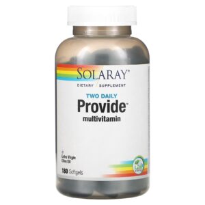 Solaray Dois Multivitamínicos Diários 180 Cápsulas Softgel