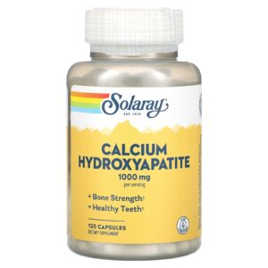 Solaray Hidroxapatita de Cálcio 120 Cápsulas (250 mg por Cápsula)
