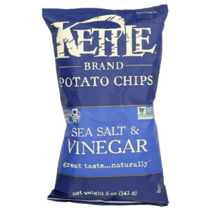 Kettle Foods Batatas Fritas Sal Marinho e Vinagre 141 g (5 oz)