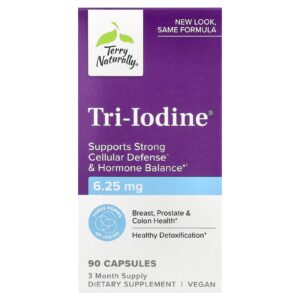 Terry Naturally Tri-Iodine® 625 mg 90 Cápsulas