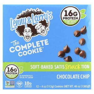 Lenny & Larrys O Cookie COMPLETO Lascas de Chocolate 12 Cookies 113 g (4 oz) Cada
