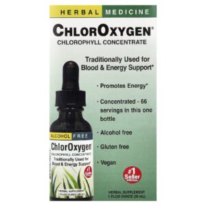 Herbs Etc. ChlorOxygen® Concentrado de Clorofila Sem Álcool 30 ml (1 fl oz)