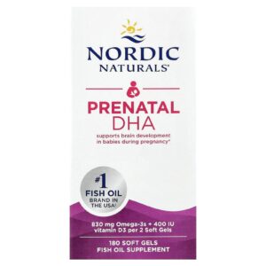 Nordic Naturals DHA Pré-Natal Fórmula Sem Sabor 180 Cápsulas Softgel