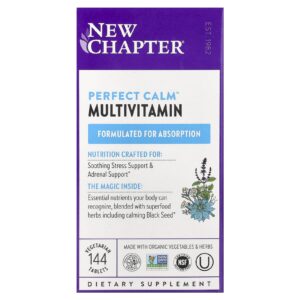 New Chapter Multivitamínico Perfect Calm 144 Comprimidos Vegetarianos