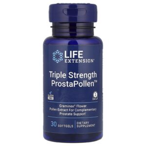 Life Extension ProstaPollen™ de Potência Tripla 30 Cápsulas Softgel (378 mg por Cápsula Softgel)