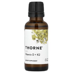 Thorne Vitamina D + K2 30 ml (1 fl oz)