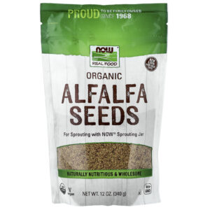 NOW Foods Sementes de Alfafa Orgânicas 340 g (12 oz)
