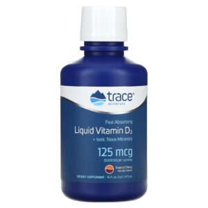 Trace Vitamina D3 Líquida Cereja Tropical 125 mcg (5.000 UI) 473 ml (16 fl oz)