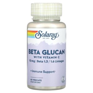 Solaray Betaglucano com Vitamina C 60 VegCaps