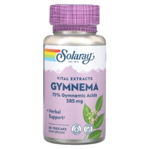 Solaray Gymnema Extratos Vitais 385 mg 60 VegCaps