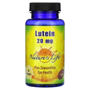 Natures Life Luteína 20 mg 60 Cápsulas Softgel
