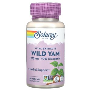 Solaray Vital Extracts Inhame Selvagem 60 VegCaps