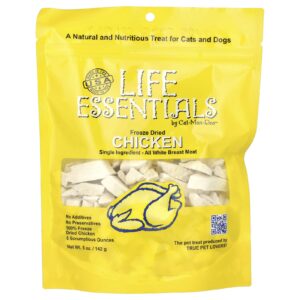 Cat-Man-Doo Life Essentials Frango Liofilizado Para Cães e Gatos 142 g (5 oz)