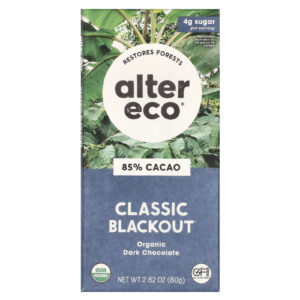 Alter Eco Barra de Chocolate Amargo Orgânico Blackout Clássico 85% de Cacau 80 g (282 oz)