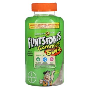 Flintstones Multivitamínico para Crianças Gomas Azedas 180 Gomas