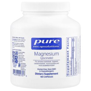 Pure Encapsulations Magnésio (Glicinato) 120 mg 180 Cápsulas