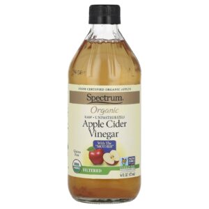 Spectrum Culinary Vinagre de Sidra de Maçã Orgânico Filtrado 473 ml (16 fl oz)