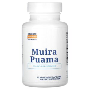 Advance Physician Formulas Muira Puama 500 mg 60 Cápsulas Vegetais
