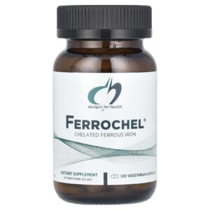 Designs For Health Ferrochel® 120 Cápsulas Vegetarianas (27 mg por Cápsula)