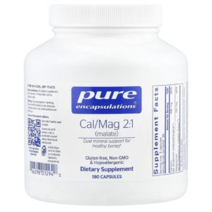 Pure Encapsulations Cal/Mag 2:1 (Malato) 180 Cápsulas