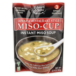 Edward & Sons Miso-Cup® Estilo de Restauração Japonesa 3 Porções Individuais 82 g (29 oz)