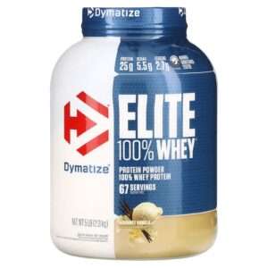 Dymatize Proteína em Pó Elite 100% Whey Baunilha Gourmet 23 kg (5 lbs)