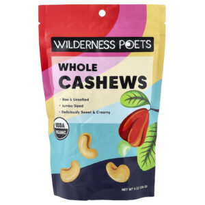 Wilderness Poets Cajus Inteiros Orgânicos 226 g (8 oz)