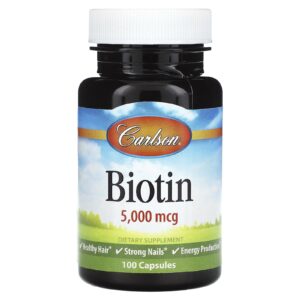 Carlson Biotina 5.000 mcg 100 Cápsulas