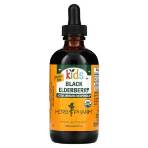 Herb Pharm Kids Sabugueiro Preto Sem Álcool 120 ml (4 fl oz)