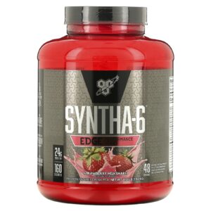 BSN Syntha-6 Edge Mix de Proteína em Pó Milkshake de Morango 182 kg (401 lb)
