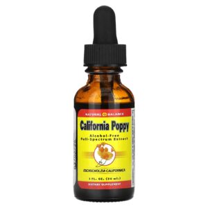 Natural Balance Papoula da Califórnia Sem Álcool 500 mg 30 ml (1 fl oz)