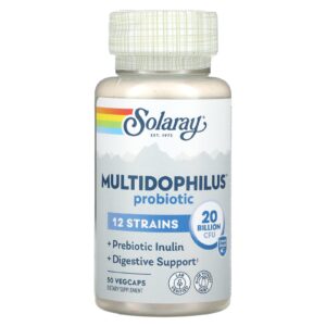 Solaray Probiótico Multidophilus 20 Bilhões de UFCs 50 VegCaps