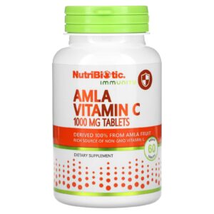 NutriBiotic Imunidade Amla Vitamina C 1.000 mg 60 Comprimidos Veganos