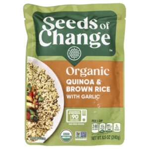 Seeds of Change Orgânico Quinoa e Arroz Integral com Alho 240 g (85 oz)