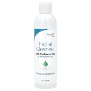 Hyalogic Sabonete de Limpeza Facial Com Ácido Hialurônico e Argila de Bentonita 237 ml (8 fl oz)
