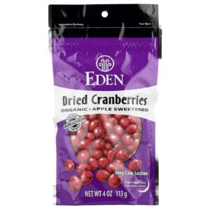 Eden Foods Cranberries Desidratadas Orgânicas 113 g (4 oz)