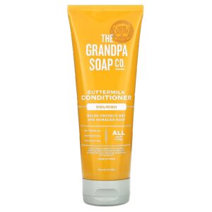 The Grandpa Soap Co. Condicionador de Leitelho Nutrição Todos os Tipos de Cabelo 237 ml (8 fl oz)