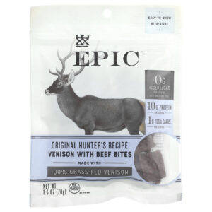 Epic Bar Bites Bites de Carne de Veado com Carne Bovina 70 g (25 oz)
