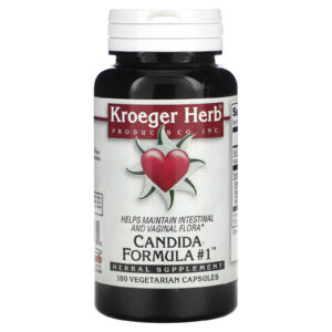 Kroeger Herb Co Candida Formula # 1 100 Cápsulas Vegetarianas