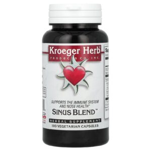 Kroeger Herb Co Mistura para Sinusal 100 Cápsulas Vegetarianas