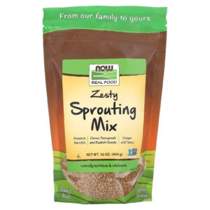 NOW Foods Real Food Mistura Picante de Germinação 454 g (16 oz)