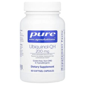 Pure Encapsulations Ubiquinol-QH 200 mg 60 Cápsulas Softgel