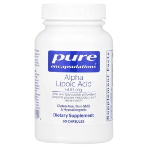 Pure Encapsulations Ácido Alfa-Lipoico 600 mg 60 Cápsulas